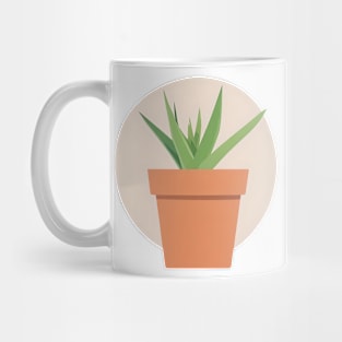 Aloe Vera Plant Design - Relaxing Nature Mug